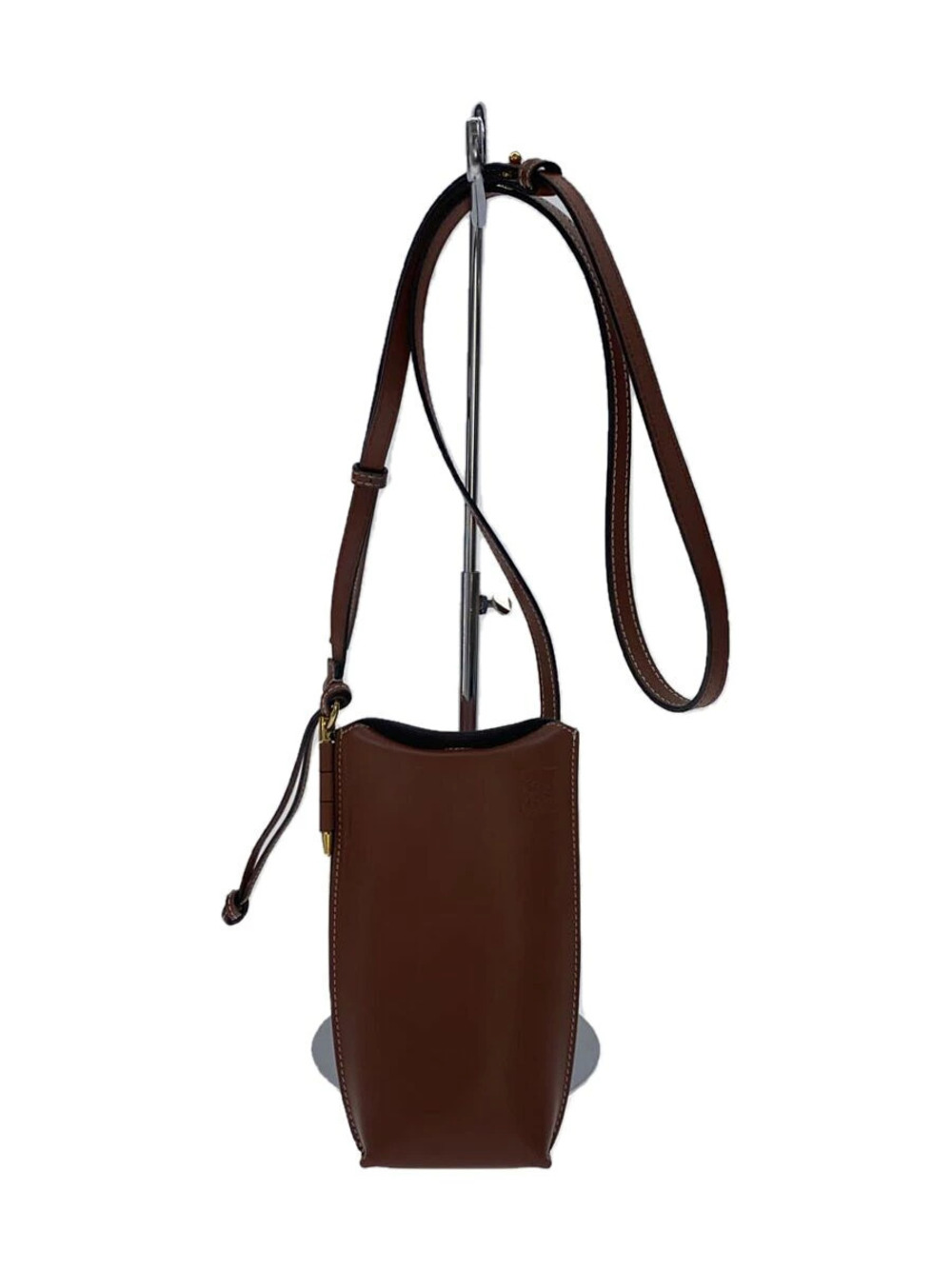 Loewe Pouch Clutch Leather Brown